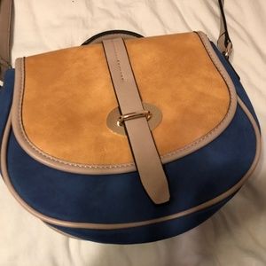 NWOT Leather and Suede Purse
